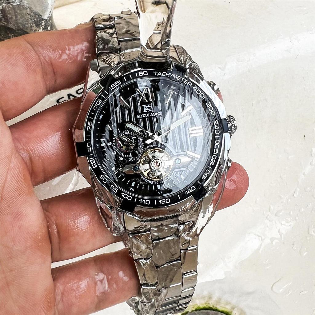 Domineering Fashion Large Dial Mechanical Watch Tourbillon Independent Second Dial Automatic Mechanical Men'S Watch Men'S Watch