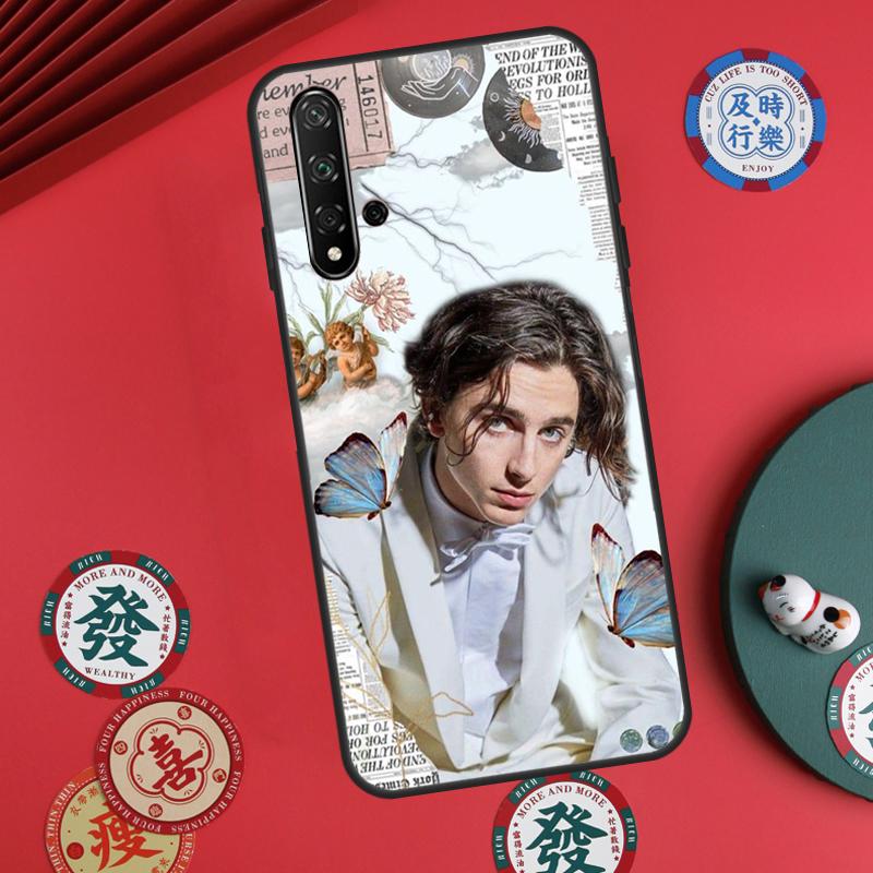 Timothee Chalamet Actor For Huawei Nova 12s 12i 7i 8i 11i Y73 Y70 Y90 Y60 Y72 Y61 Y91 9 10 SE P30 Pro P40 Lite Case