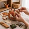 Cow Cat Whimsical Patchwork Pumpkin Fabric Kit Fall Animal Stuffed Patchwork  for Hobbyists