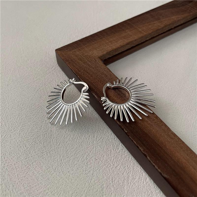 Fine Jewelry Earrings Hoop 925 Sterling Silver Women Jewelry Fashion Earrings серебряный