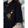 Men's Spring and Summer T-shirt + Trousers Two-piece Ethnic Hanfu Suit 4XL