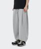 S'EST Side Double Pleat Wide Jogger Fit Training Sweatpants - Gray