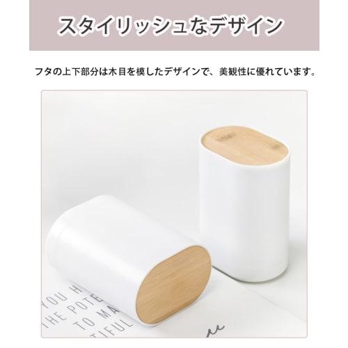 AnnTec Toothpick Organizer, Push-Type Toothpick Holder, Cotton Swab Organizer, Hygienic Use, One-Push Pop-Up Organizer, Large Capacity, Pop-Up Toothpi