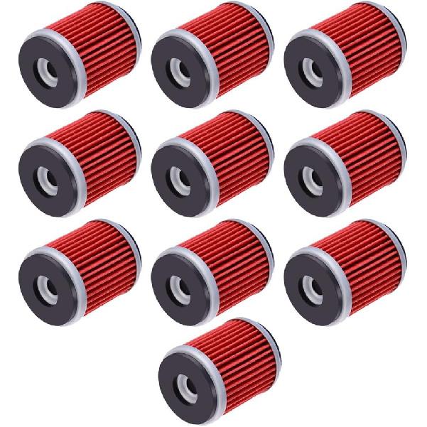 Oil Filter Replacement For Yamaha YFZ450 YFZ450R YFZ450W YFZ450X YZ250F YZ450F WR250F(Pack Of 10)