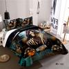 RunGrape Halloween Poszewka na kołdrę Komplet pościeli Rozmiar Podwójny Queen King 240x220 Nordycka Poszewka na łóżko 150 Euro Pościel Pościel 200x200