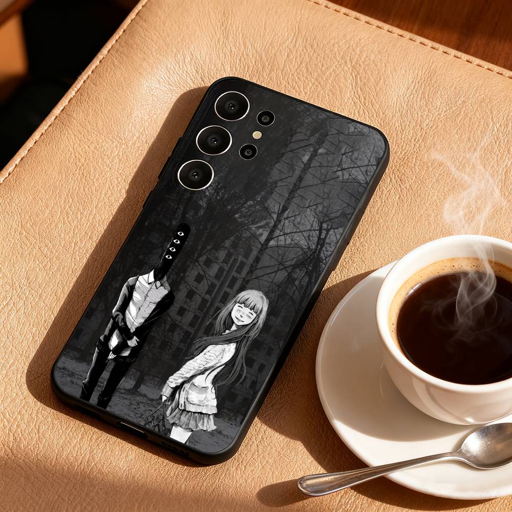 G-Goodnight O-Oyasumi P-Punpun Phone Case For Samsung S26,S25,S24,S21,S22,S23,S30,Ultra,S20,FE,Lite,10,9,Black Cover