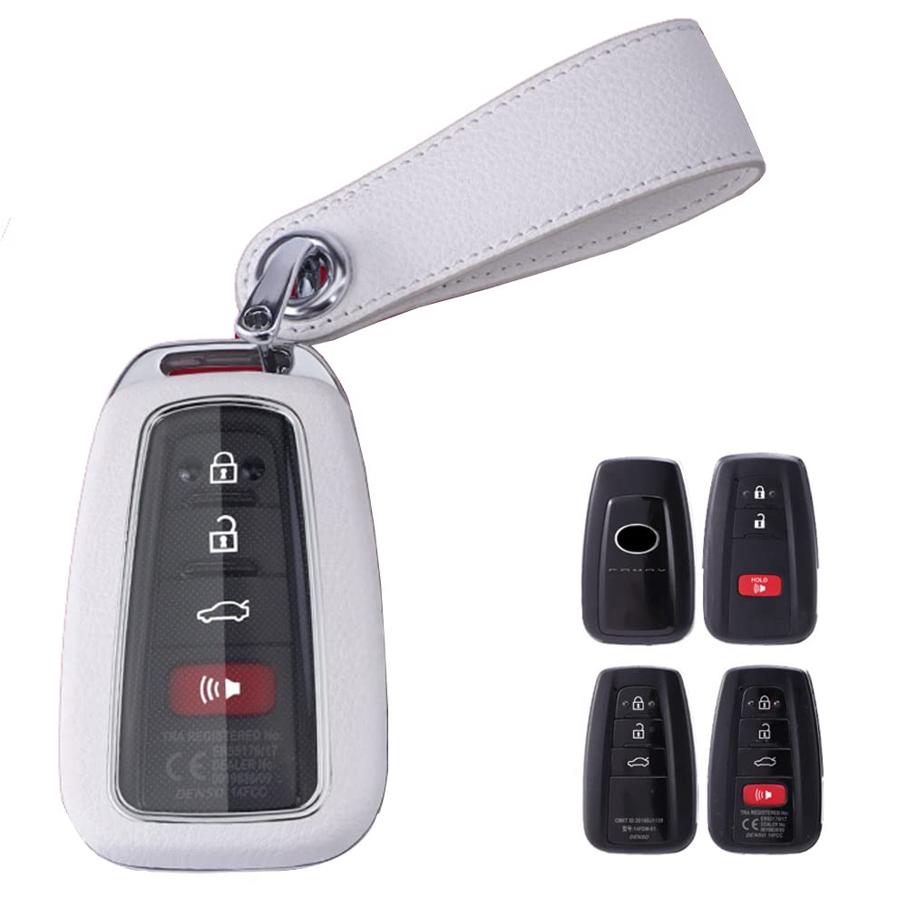 [LETINGFAR] Key Case for Toyota Smart Key Case Key Cover for toyota белый