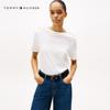 Women's Cotton Crew Neck Short Sleeve T-Shirt with Shoulder Detail