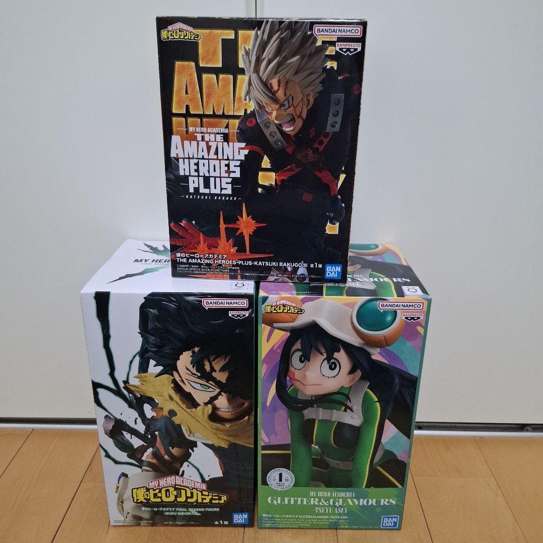 

[Б/У] Фигурки Моя Геройская Академия: Кацуки Бакуго, Изуку Мидория и Цую Асуи