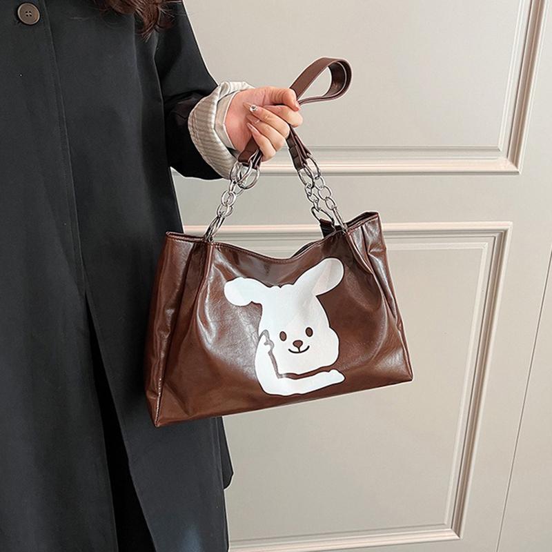 Einkaufstasche für Damen 2024 Neue Pendlertasche mit großem Fassungsvermögen Temperament Beliebte Retro Vielseitige Schulter-Schultasche