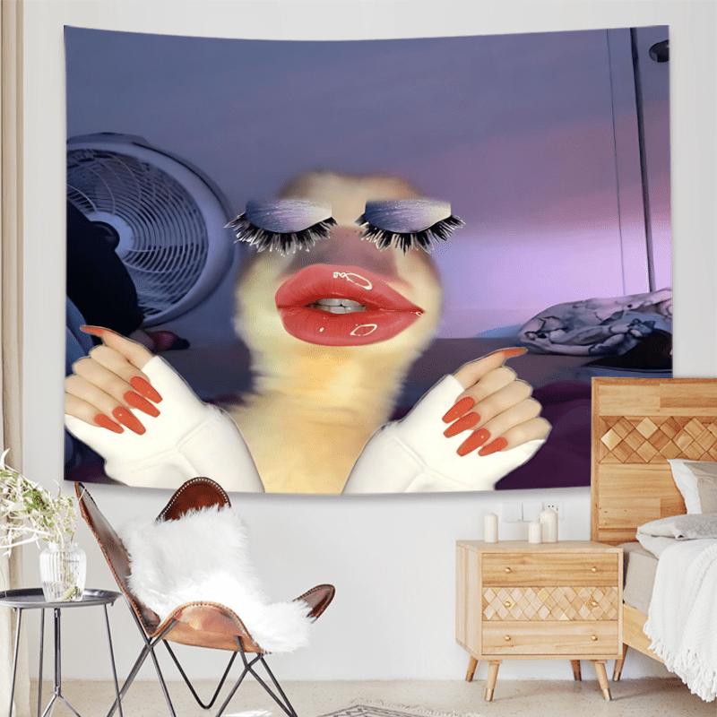 VIKAMA Funny Duck Internet Celebrity Wall Tapestry Home Decoration Fashion Room Atmosphere Funny Design Decoration