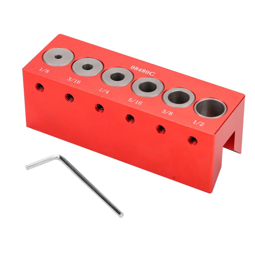 Vertical Pocket Hole Jig Woodworking Drilling Locator Wood Dowelling Self Centering Drill Guide Kit Hole Puncher
