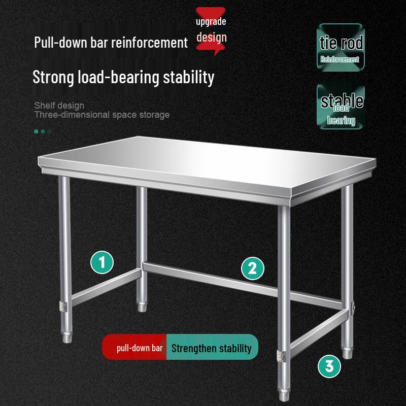 Einlagige Edelstahl-Gewerbeküchen-Werkbank