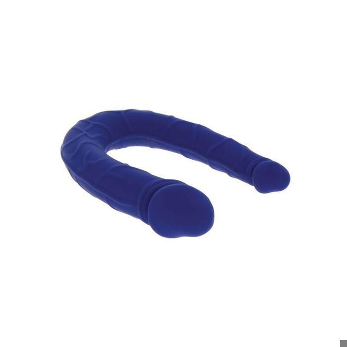 GET REAL - MINI DOUBLE DONG RÉALISTE BLEU -