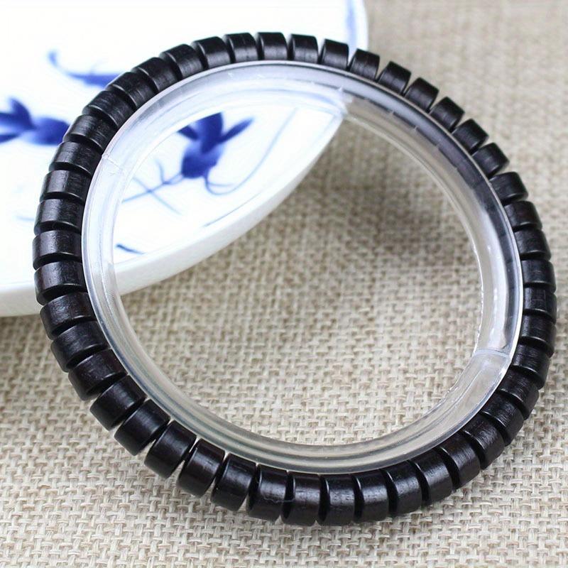 Black Sandalwood Hand String Pill Bead Single Circle Bracelet, Men's and Women's Couple Bracelet Accessories and Cultural Toys.