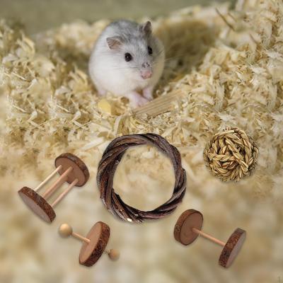 Kauspielzeug, Haustier-Kaninchenspielzeug Kuchen für Kaninchen, Chinchillas, Meerschweinchen, Hamster Schleifen