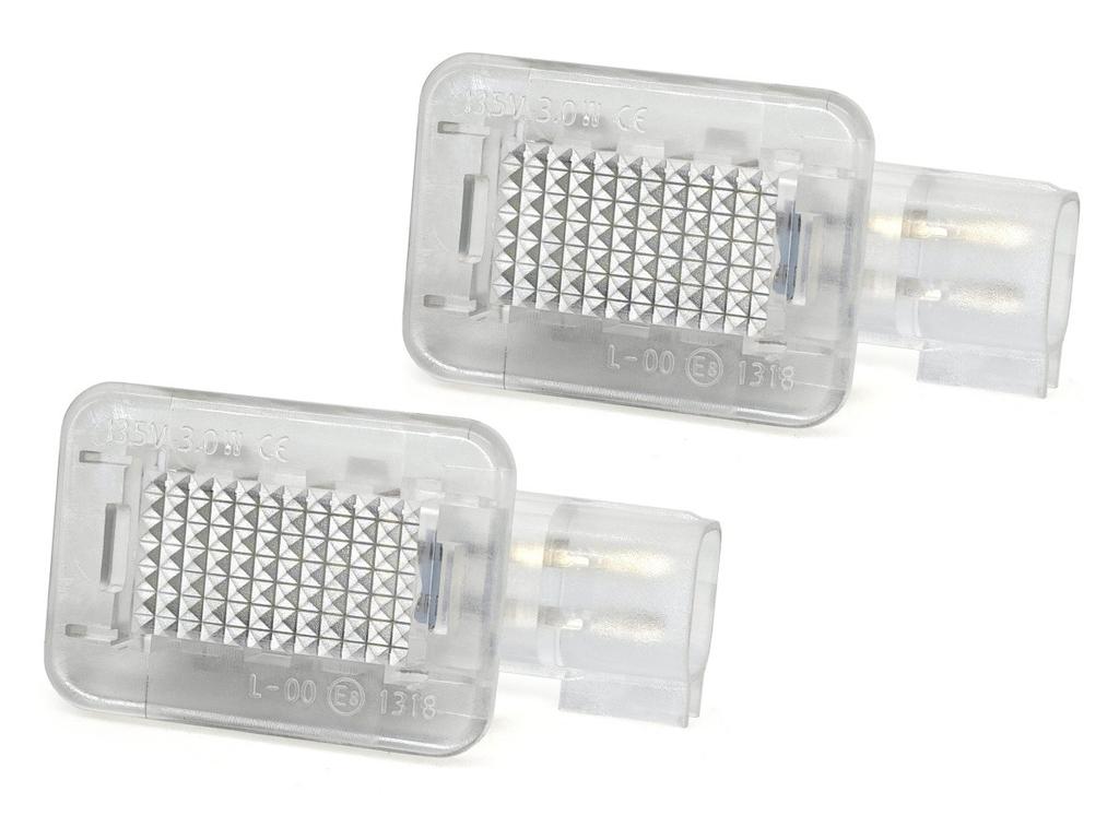 2 Pcs LED License Plate Lamps 550lm Compatible with Volvo C30, V70, XC70, XC90 12V Off-Road