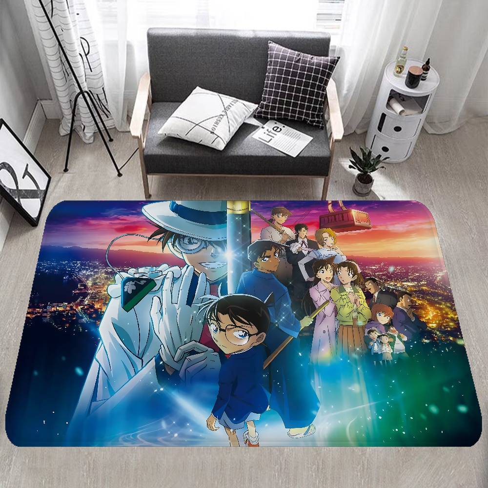 Mystery Detective C-Conan Hallway Carpet INS Style Soft Bedroom Floor House Laundry Room Mat Anti-skid Bedside Area Rugs