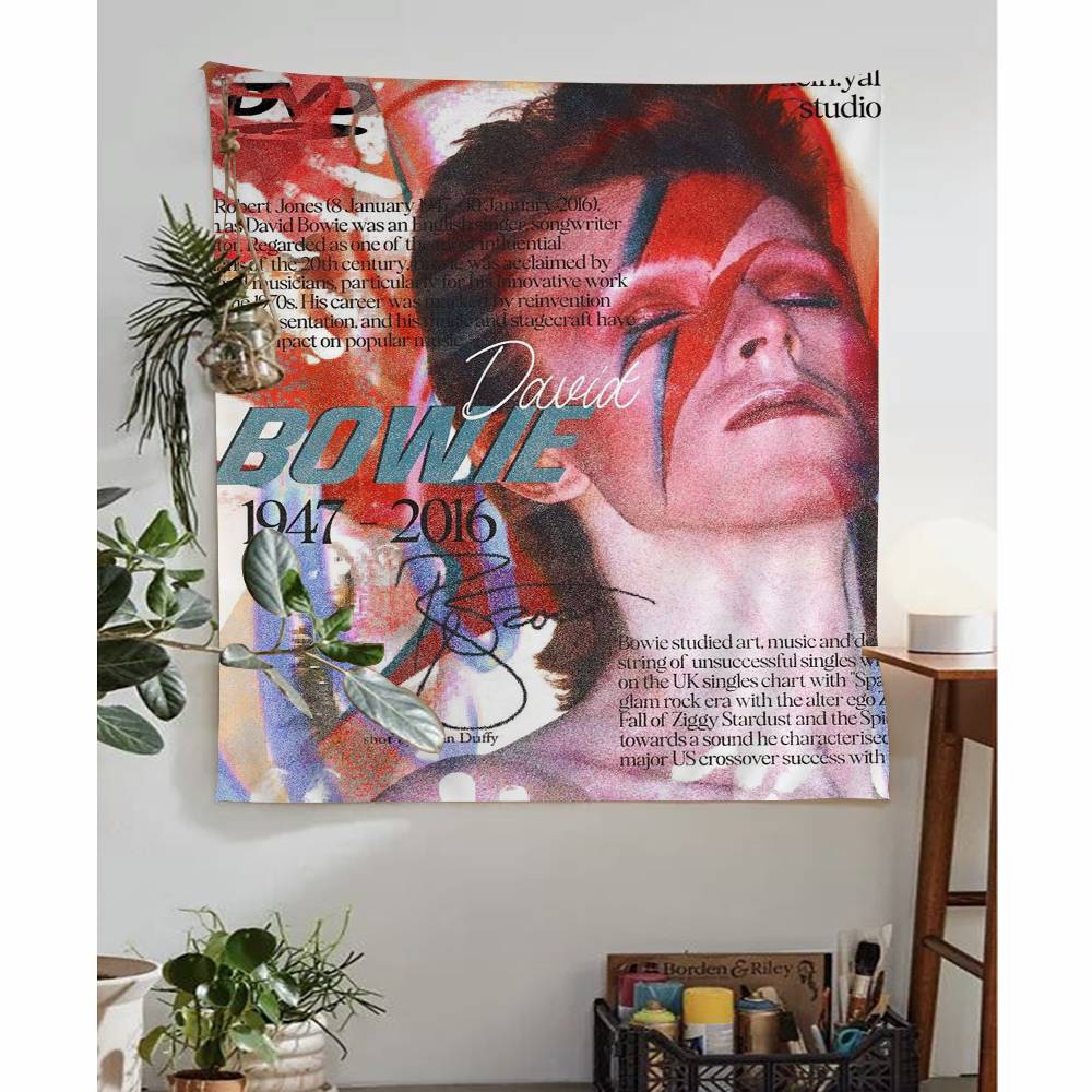 Musician DDavid BBowieS11 Hippie Wall Hanging Tapestries Bohemian Wall Tapestries Mandala INS Home Decor