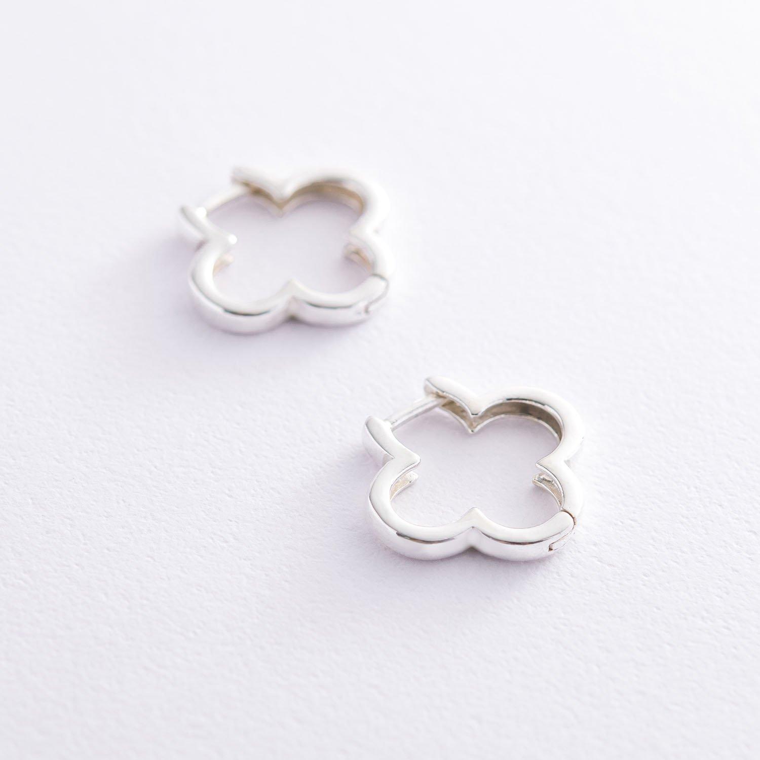 

Сережки Клевер в сріблі Oniks 1.9 x 1.9 cm срібний