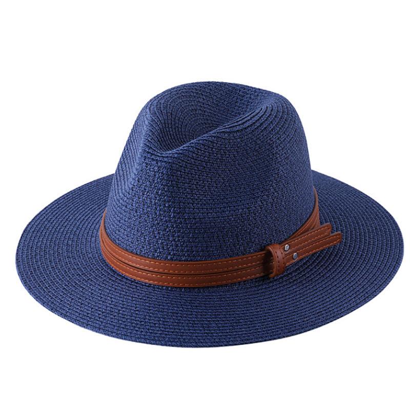 Men's and Women's Spring and Summer Sun Hats, Panama Straw Hats, Men's Simple and Fashionable Sun Hats, Top Hats, Fishing Hats
