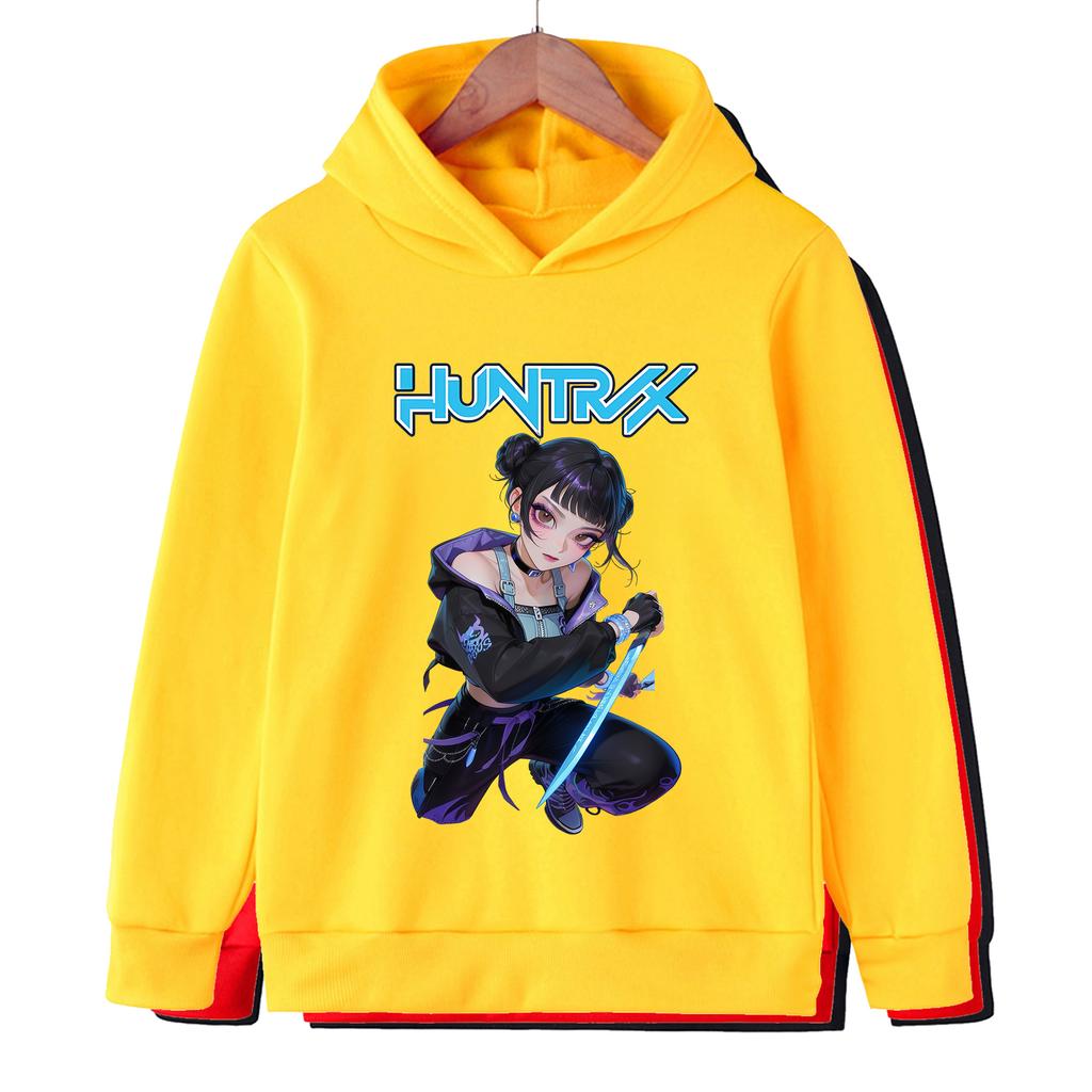 2025 Neu KPop Dämonenjäger Frühling Cartoon Lässig Bedruckt Mädchen Hoodie Mädchen KPop Kinder Jungen Hoodie Top Sweatshirt