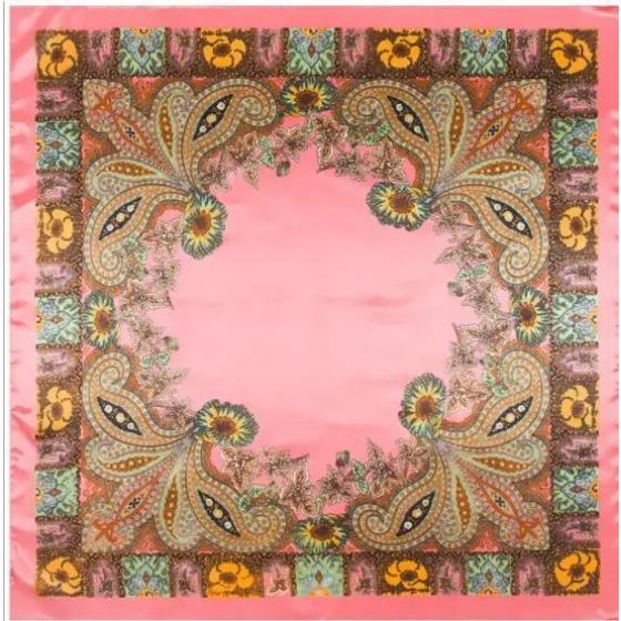 Fashion Scarf Women Luxury Brand Classical Cashew Hijab Silk Satin Shawl Scarf Foulard Square Head Scarves Wraps  New Design