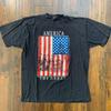 Amerika Das Große Vintage T-Shirt USA Patriotisch 4. Juli 90er Single Stitch Rap