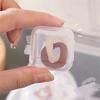 5/10/50/100PCS Transparent Square Plastic Jewelry Box Organizer With Individual Ring Slot For Rings Necklaces Earrings Storage