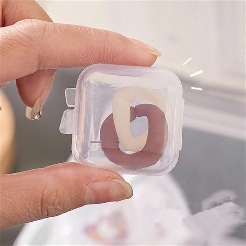 5/10/50/100PCS Transparent Square Plastic Jewelry Box Organizer With Individual Ring Slot For Rings Necklaces Earrings Storage