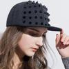 2026 Unisex Fashion Rivet Flat Hat Punk Rock Hip Hop Stud Baseball Caps Y2K Snapback Cap Outdoor Sports Adjustable Hats Gorras