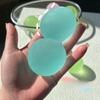 Squishy Blue Maltose Press Plaything Transparent Mochi Tactile Fidgeting Toy Coconut Oil Ball Slow-Rebound Decompression Toy X-Mas Gift