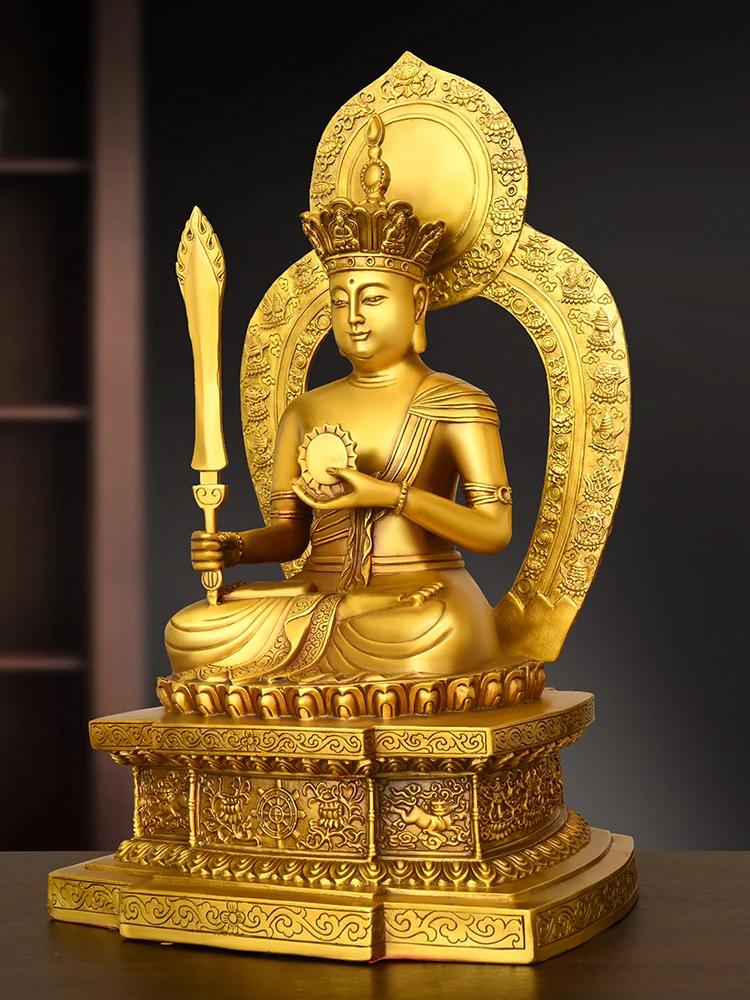 Copper Buddha Statue Ornament Bodhisattvas Zodiac Guardian God Household Hall Offering Statue