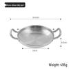 Korean Stainless Steel Double-Ear Hot Pot for Seafood and Rice