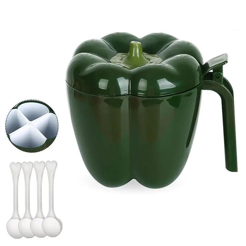 

1 шт. пластиковая креативная банка для приправ, контейнер для специй, органайзер для кемпинга, бутылка для приправ, кухонный набор гаджетов зелёный