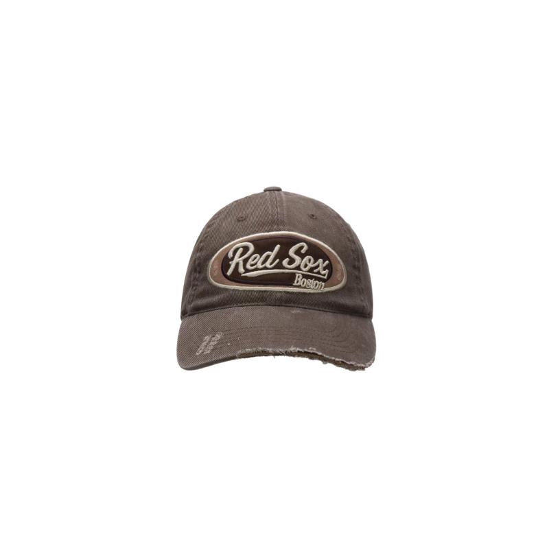 MLB Boston Red Sox Cotton Baseball Caps Unisex Brown Fashion 3ACPV265N-43BRS