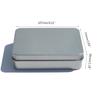 Metal Rectangle Silver Color Playing Cards Storage Box Money Coin Holder Boxes Candy Key Case Business Card Storage Box