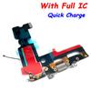 USB Dock Connector Charging Port Flex Cable For iPhone 7 8 Plus Xs Max X Charger Board With Microphone Module Replacement Parts