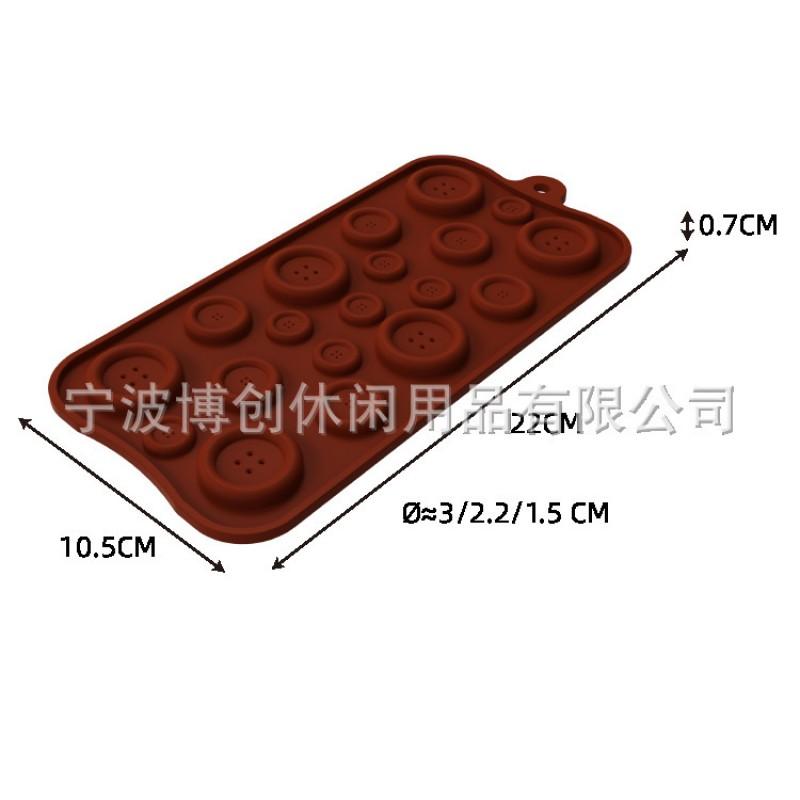 Silicone Animal Button Chocolate Mold Set Baking DIY Cake Decorating Ice Cube Tray