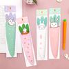 1 Stück Niedlicher Karotten-Hase Kawaii Schreibwaren Cartoon-Zeichnung Geschenk Koreanisch Büro Schule Kätzchen Gerade Kunststofflineal
