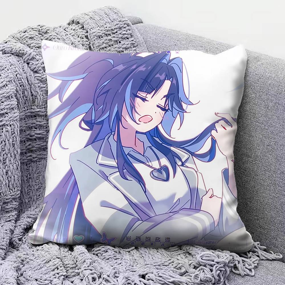 Way 2 U Ouro Kronii hololive EN   Home Sofa Cushion Covers and Aecorative Custom Pillow Covers