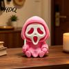 Cute Dark Aesthetic Room Accessories Halloween Ghost Statue Cartoon Skeleton Sculpture 3D Printed Textures Miniature Gothic Home Decoration Compact