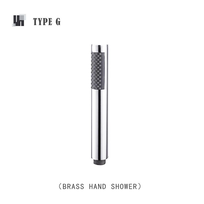 Brass Handheld Shower Head Replacement Showerhead for Bathroom Showering System Contemporary Square Round Oval Polished Chrome