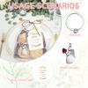 Angel Keychains With Organza Bags & Gift Tags For 30 Guests, Baby Shower Guest Gifts Baptism Favors Wedding Favors For Guests