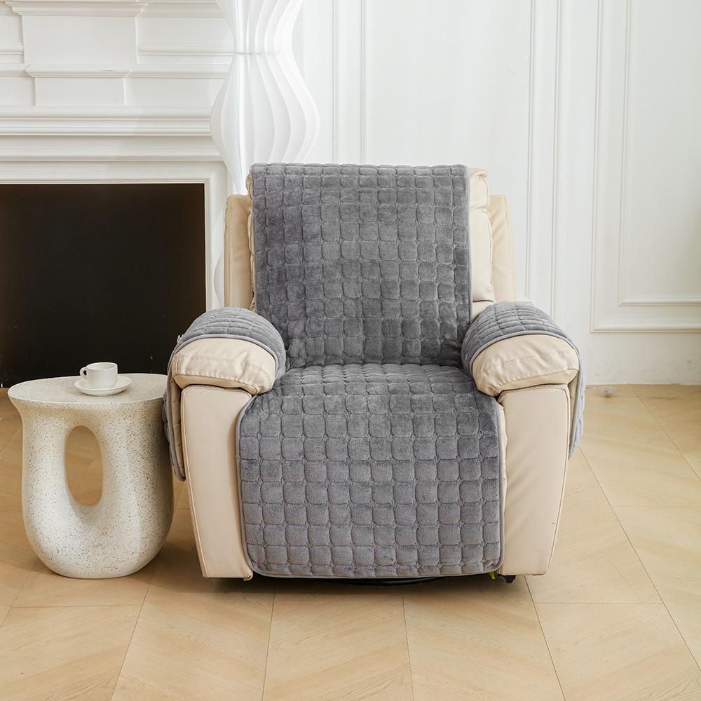 Flannel Chivas First Class Sofa Cushion Cover Cover Cloth Massage Chair Leather Lazy Person Anti Slip Single Seat Cushion