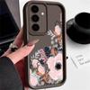 Flower Print Case For Samsung Galaxy S25 S24 S23 S22 Ultra S21 S24 FE A55 A54 A34 A15 A14 A35 A52 A53 A25 A16 5G Soft TPU Cover