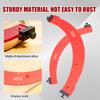 5Pcs Round Corner Radius Templates 5 Size Cutting Auxiliary Aluminum Alloy Corner Trimming Mould Precise for Furniture Woodwork