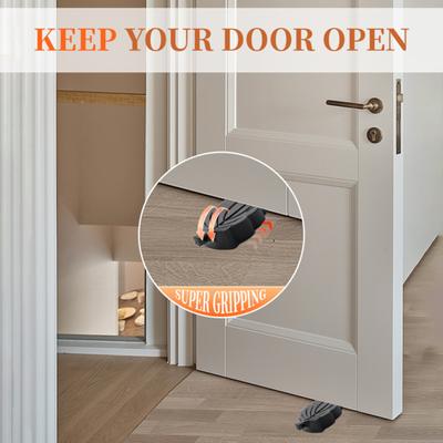 1/2Pcs Leaf Door Stopper Wedge Wall Protector Anti-slip TPR Windproof No Drilling Anti-collision Carpet Tile Concrete Wooden Floor Doorstop