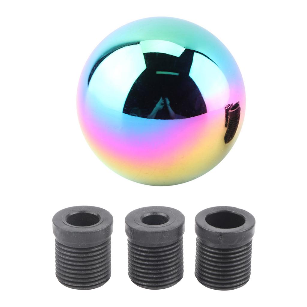 Cabeça de mudança de marchas com botão manual universal para carro, formato de bola redonda