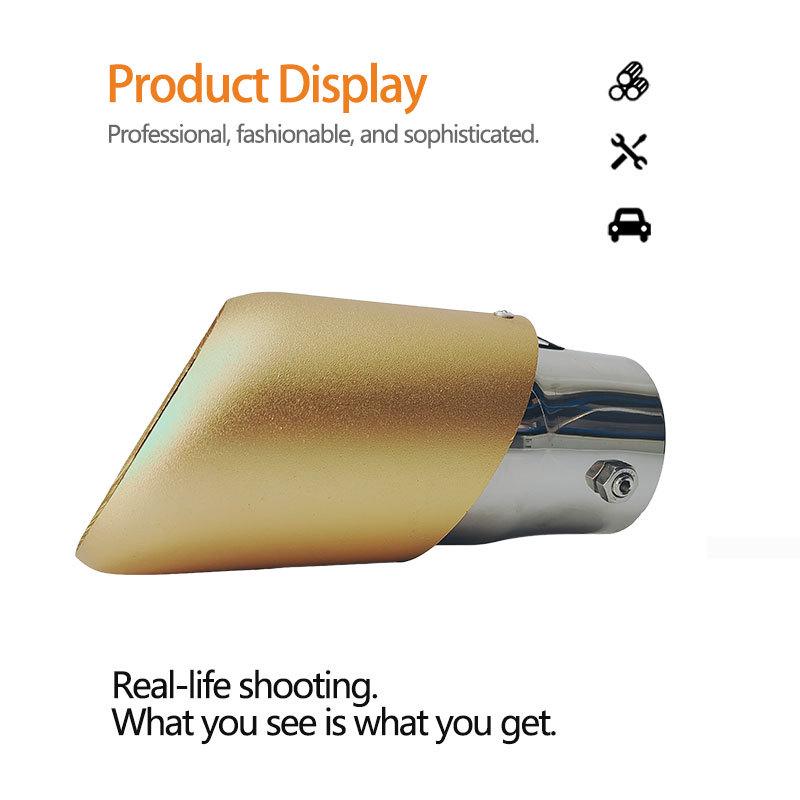 Decorative Exhaust Tip for 6.0-6.5cm Tailpipes, Compatible with BZ1.5 and Buick GL8